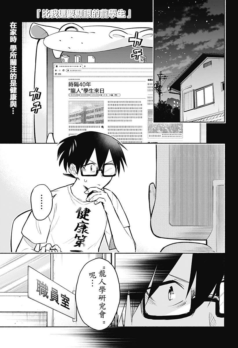 《比我还要显眼的龙学生》漫画最新章节第4话免费下拉式在线观看章节第【1】张图片