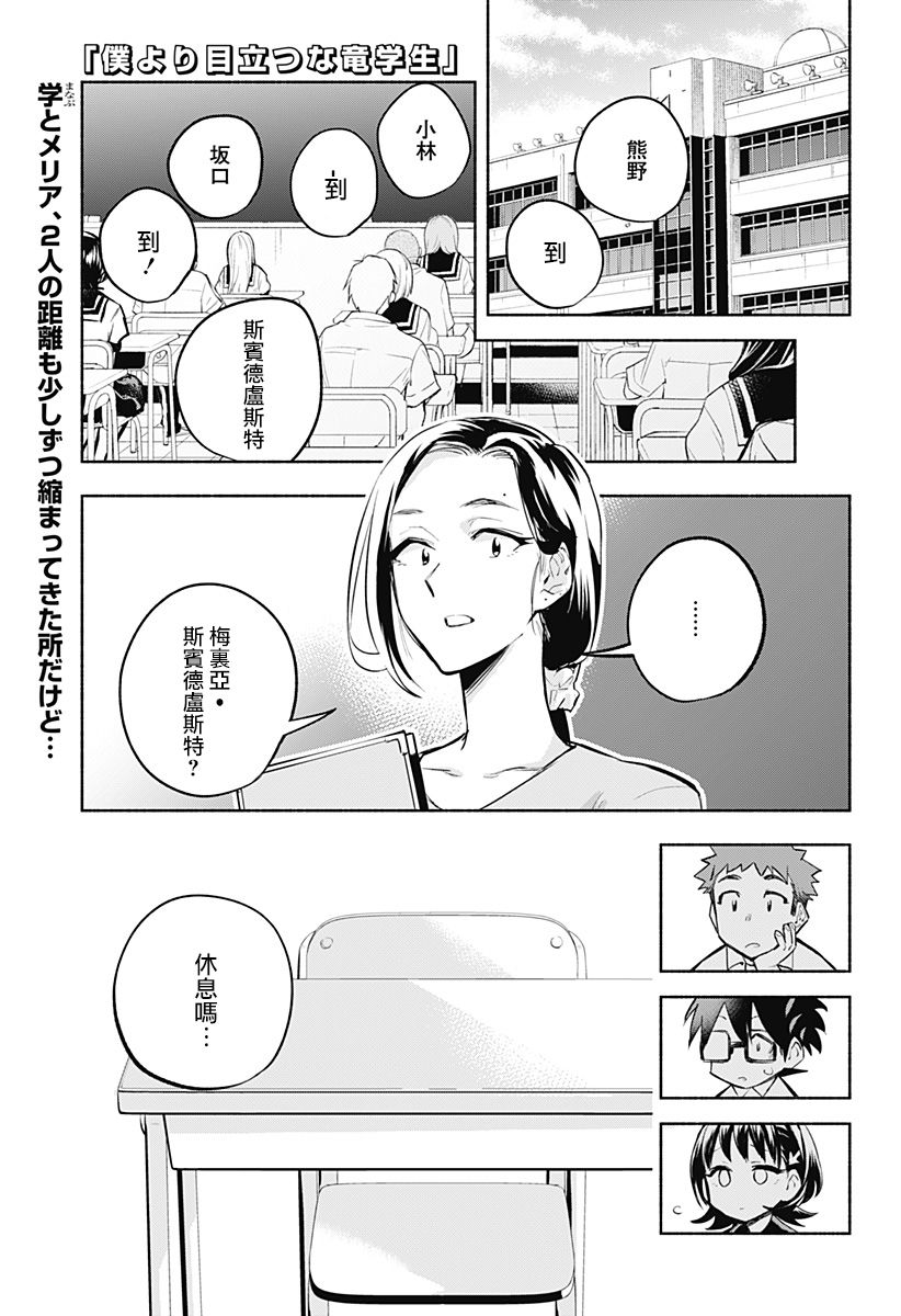 《比我还要显眼的龙学生》漫画最新章节第12话免费下拉式在线观看章节第【1】张图片