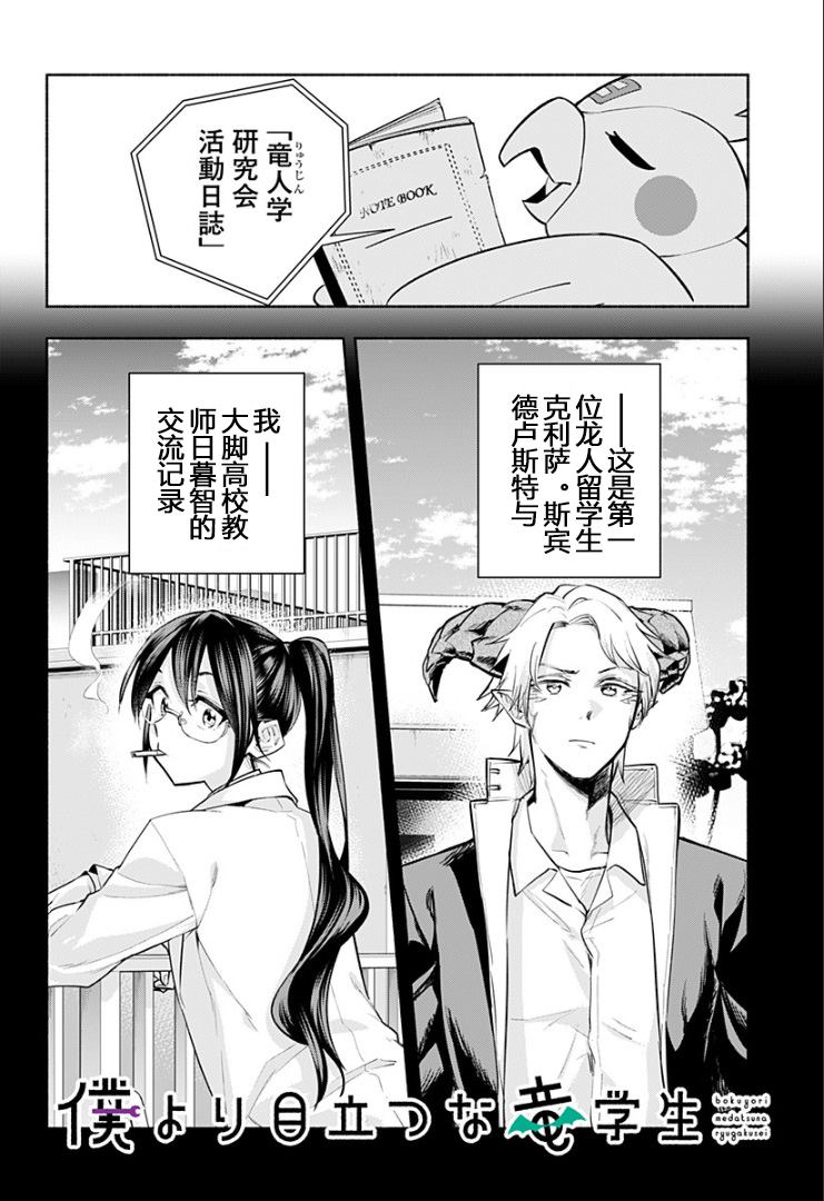 《比我还要显眼的龙学生》漫画最新章节第13话免费下拉式在线观看章节第【2】张图片