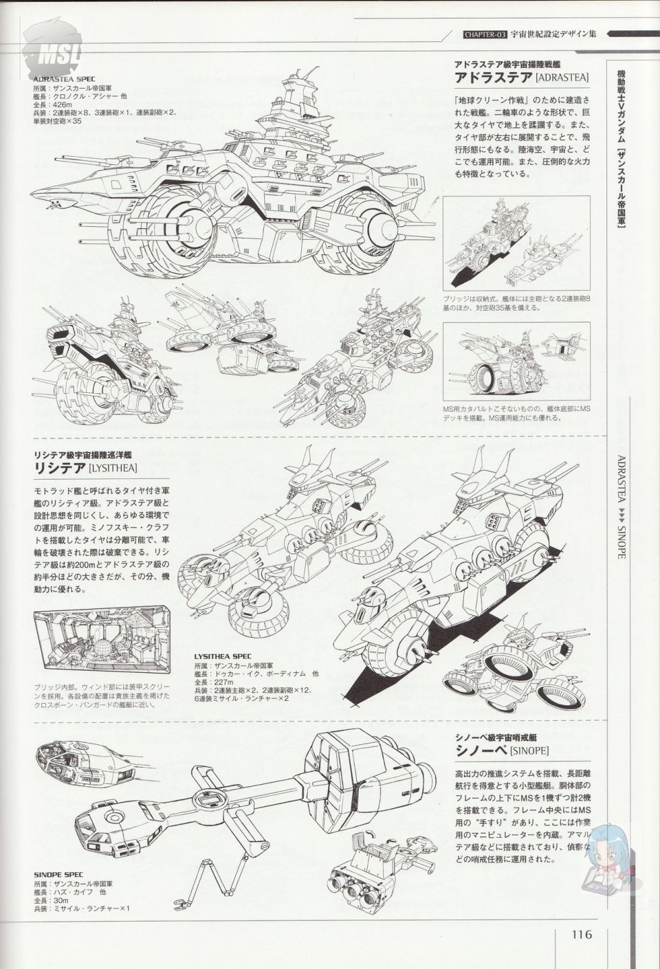 《Mobile Suit Gundam - Ship amp； Aerospace Plane Encyclopedia》漫画最新章节第1卷免费下拉式在线观看章节第【120】张图片