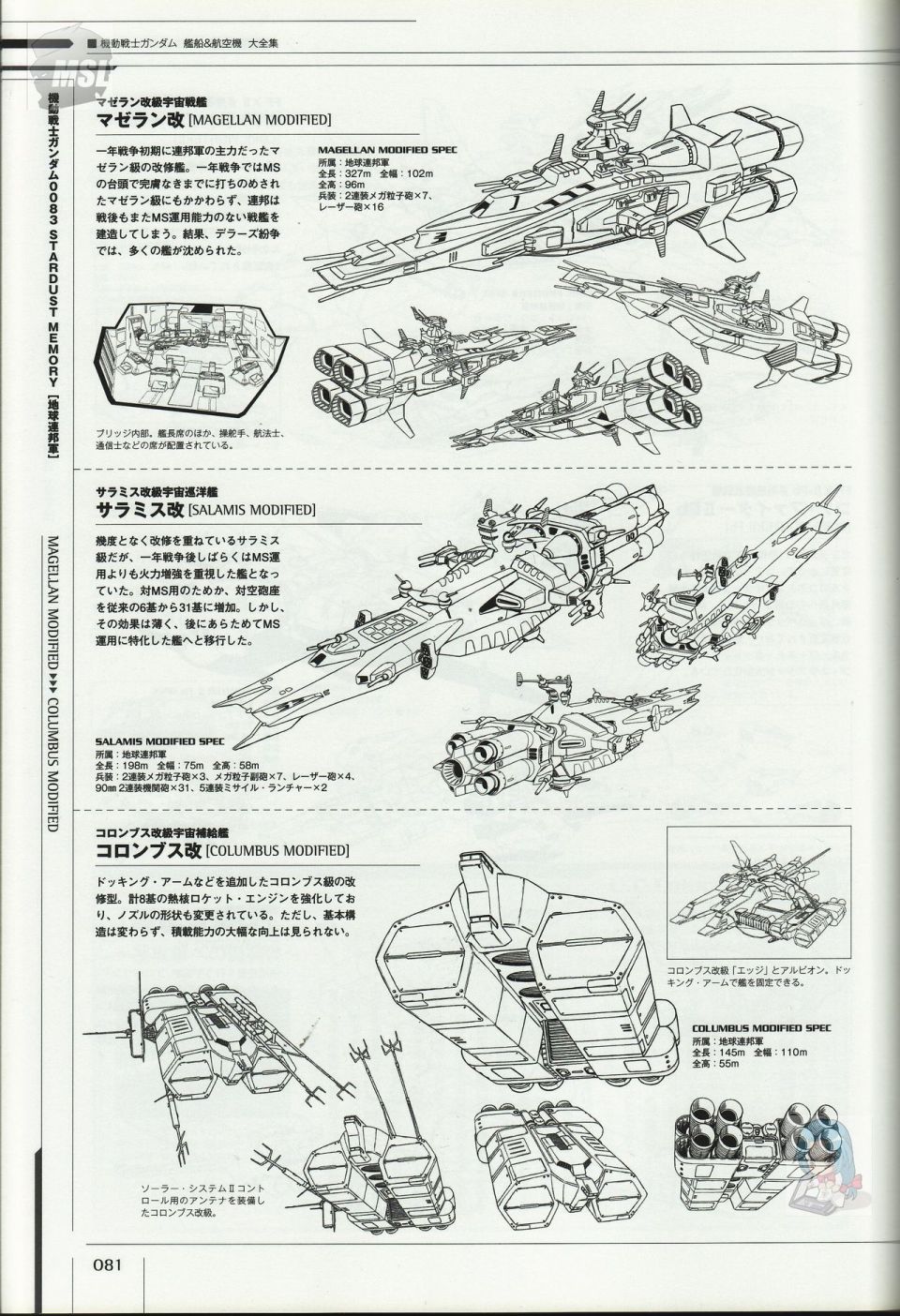 《Mobile Suit Gundam - Ship amp； Aerospace Plane Encyclopedia》漫画最新章节第1卷免费下拉式在线观看章节第【85】张图片