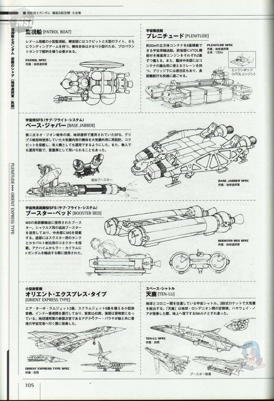 《Mobile Suit Gundam - Ship amp； Aerospace Plane Encyclopedia》漫画最新章节第1卷免费下拉式在线观看章节第【109】张图片