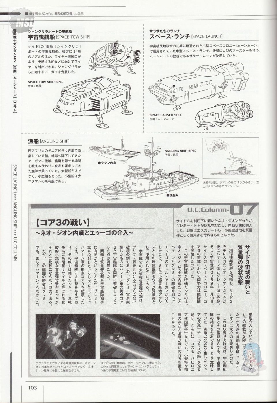 《Mobile Suit Gundam - Ship amp； Aerospace Plane Encyclopedia》漫画最新章节第1卷免费下拉式在线观看章节第【107】张图片