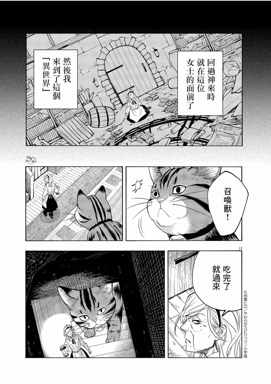 《异世界猫和不高兴魔女》漫画最新章节第1话免费下拉式在线观看章节第【12】张图片