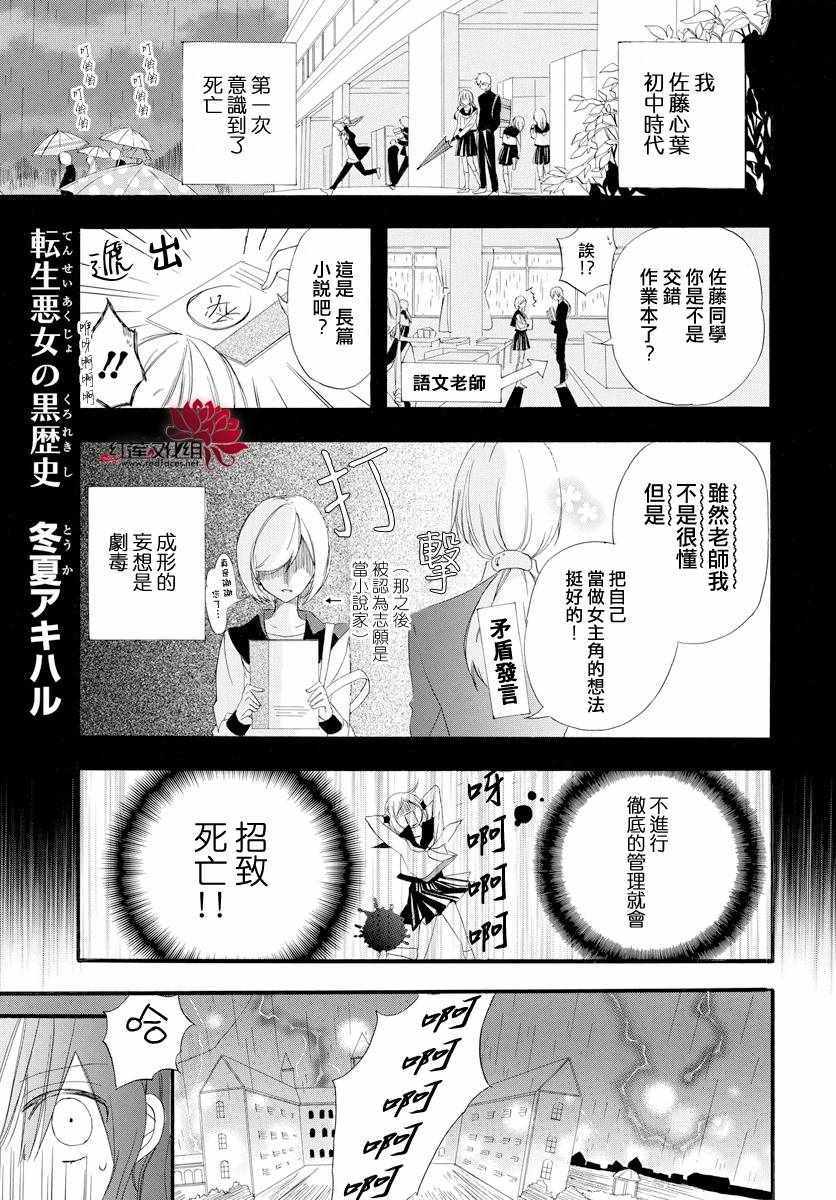 《转生恶女的黑历史》漫画最新章节第5话免费下拉式在线观看章节第【1】张图片