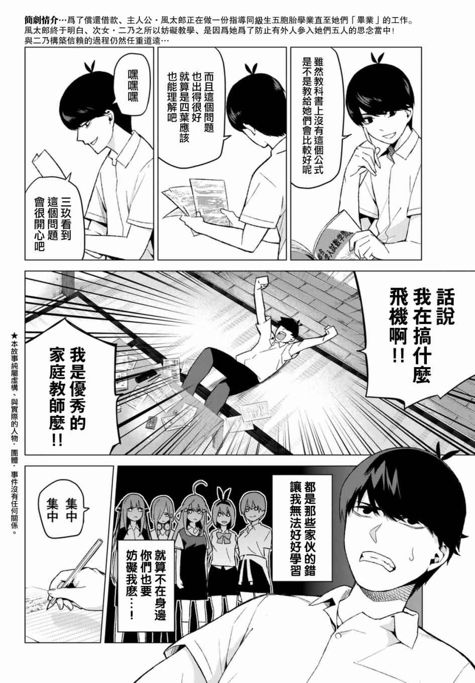 《五等分的花嫁》漫画最新章节第7话 今天是休息日免费下拉式在线观看章节第【4】张图片