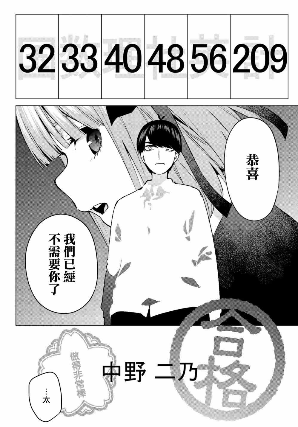 《五等分的花嫁》漫画最新章节第59话 最后的考试之二乃的情况免费下拉式在线观看章节第【8】张图片