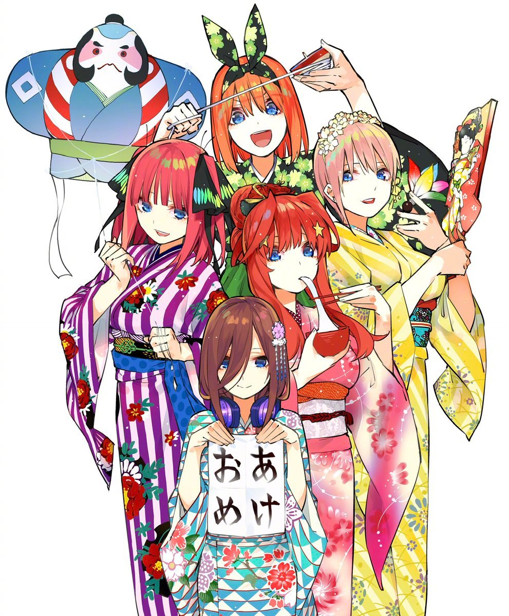 《五等分的花嫁》漫画最新章节2019贺年图免费下拉式在线观看章节第【1】张图片