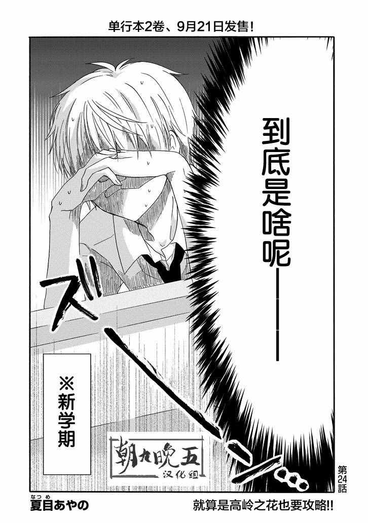 《就算是高岭之花也要攻略！》漫画最新章节第24话免费下拉式在线观看章节第【4】张图片