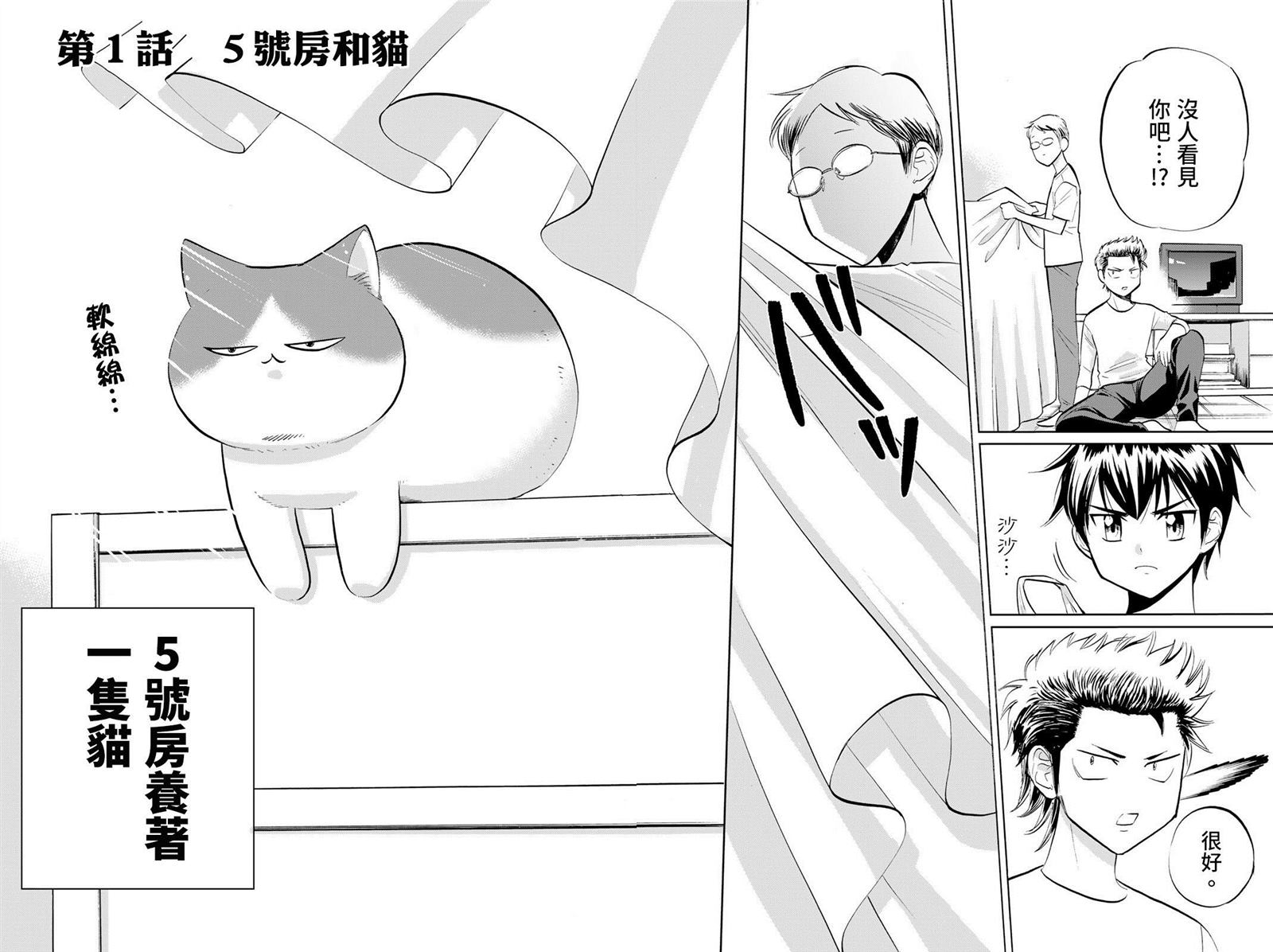 《钻石猫猫!!青道高中棒球部猫日志》漫画最新章节第1话 5号房和猫免费下拉式在线观看章节第【5】张图片