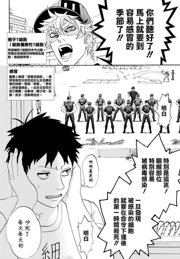 《工作细胞》漫画最新章节第11话 感冒症候群免费下拉式在线观看章节第【2】张图片