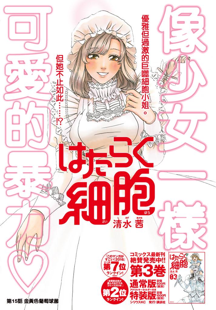 《工作细胞》漫画最新章节第15话 金黄色的的葡萄球菌免费下拉式在线观看章节第【1】张图片