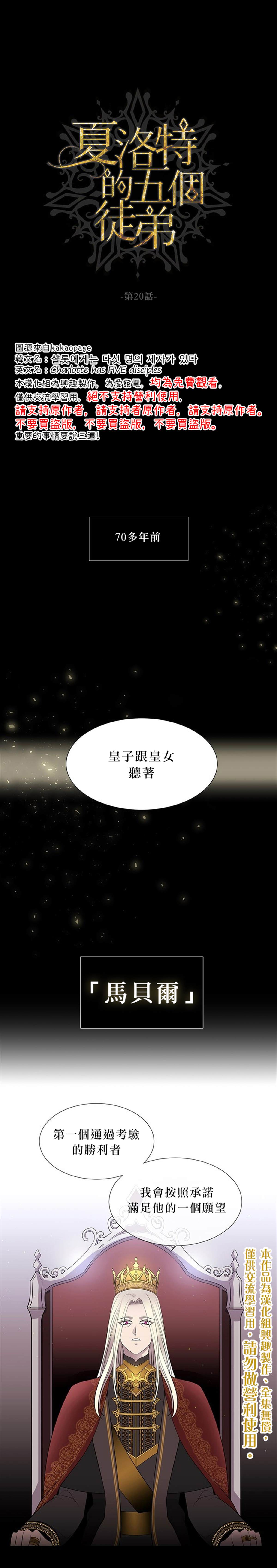 《夏洛特的五个徒弟》漫画最新章节第20话免费下拉式在线观看章节第【1】张图片