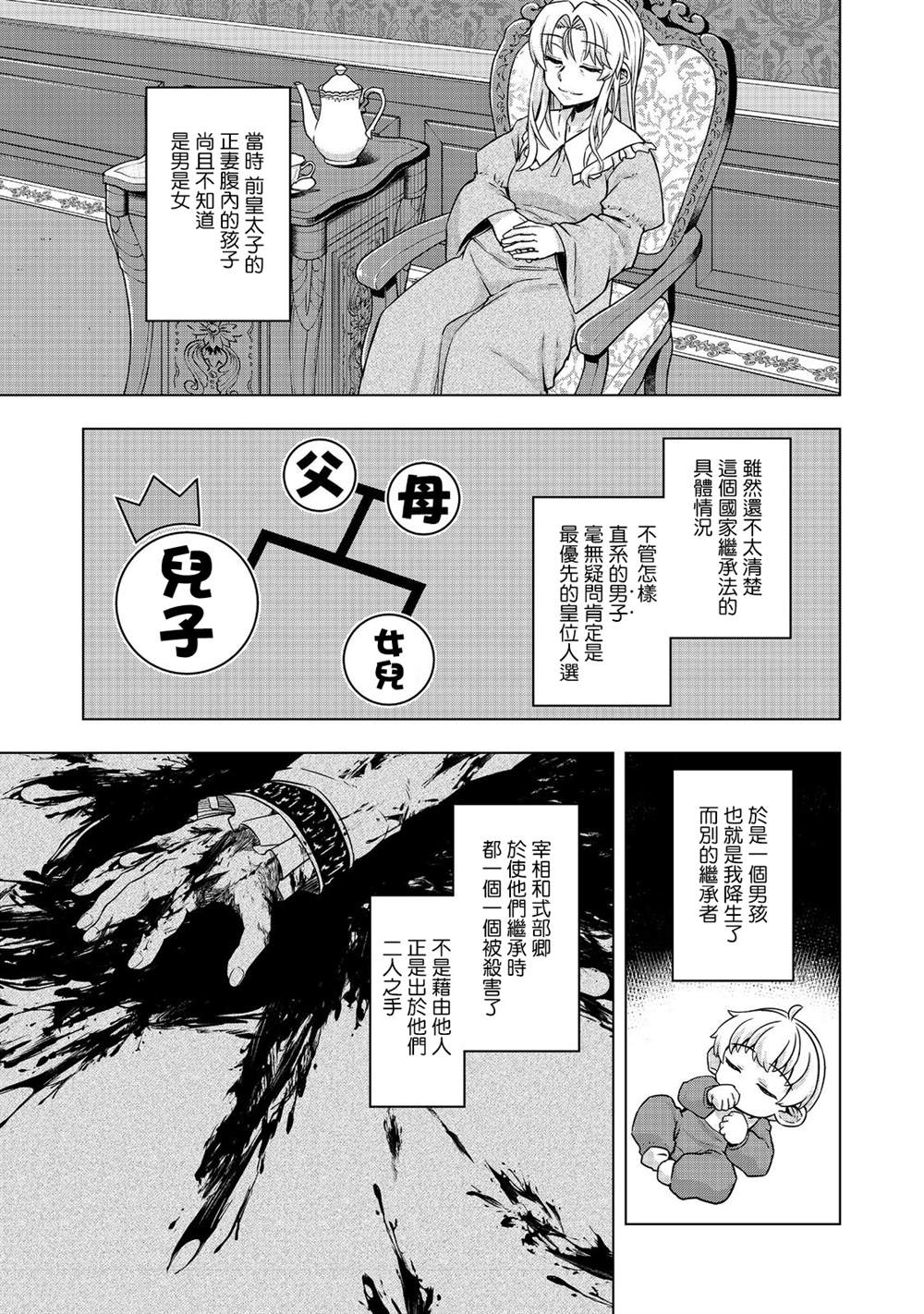 《转生后就是皇帝了~天生的皇帝还能活下去吗》漫画最新章节第7.1话免费下拉式在线观看章节第【9】张图片