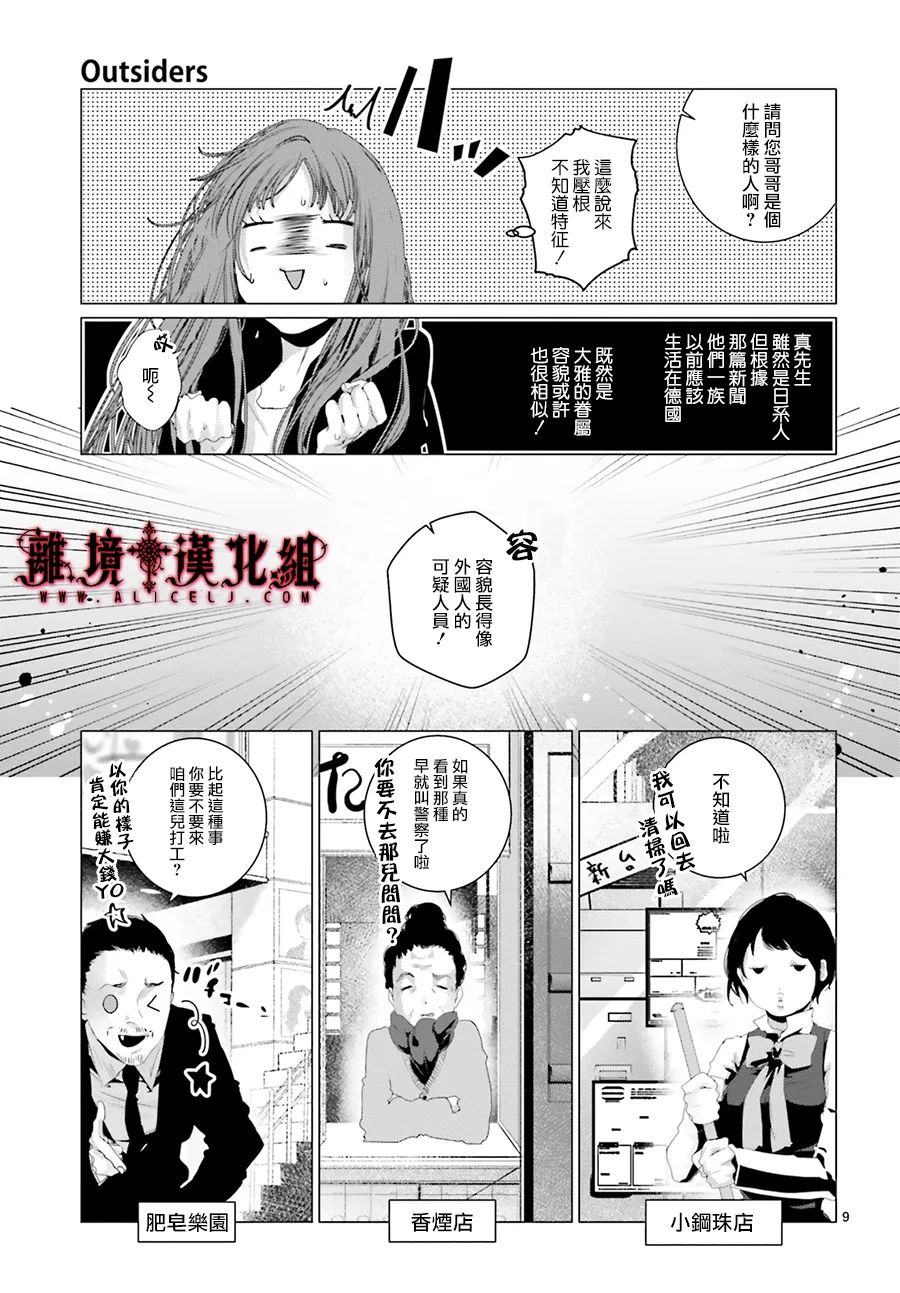 《Outsiders》漫画最新章节第4话免费下拉式在线观看章节第【9】张图片