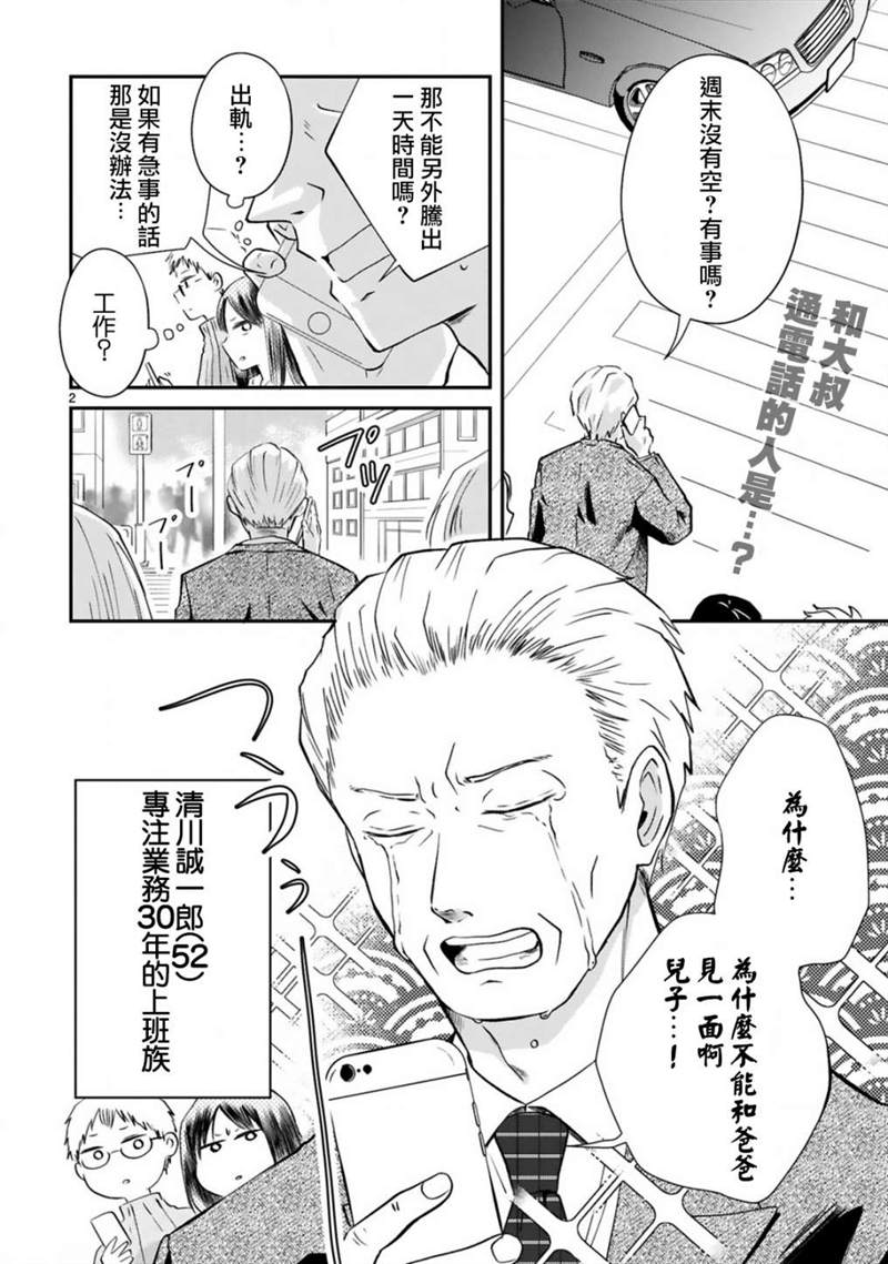 《因故，大叔在为我的恋情应援（脑内）》漫画最新章节第1话免费下拉式在线观看章节第【2】张图片