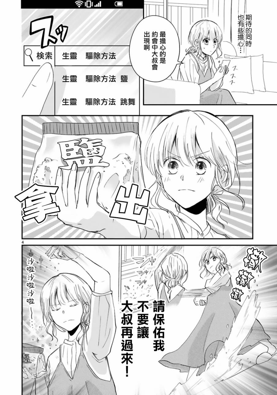 《因故，大叔在为我的恋情应援（脑内）》漫画最新章节第5.1话免费下拉式在线观看章节第【4】张图片