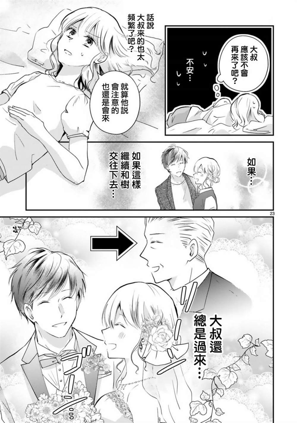 《因故，大叔在为我的恋情应援（脑内）》漫画最新章节第7话免费下拉式在线观看章节第【23】张图片