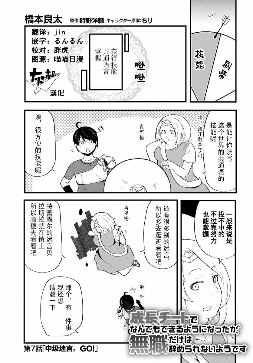 《只有无职是不会辞去的》漫画最新章节第7话免费下拉式在线观看章节第【1】张图片