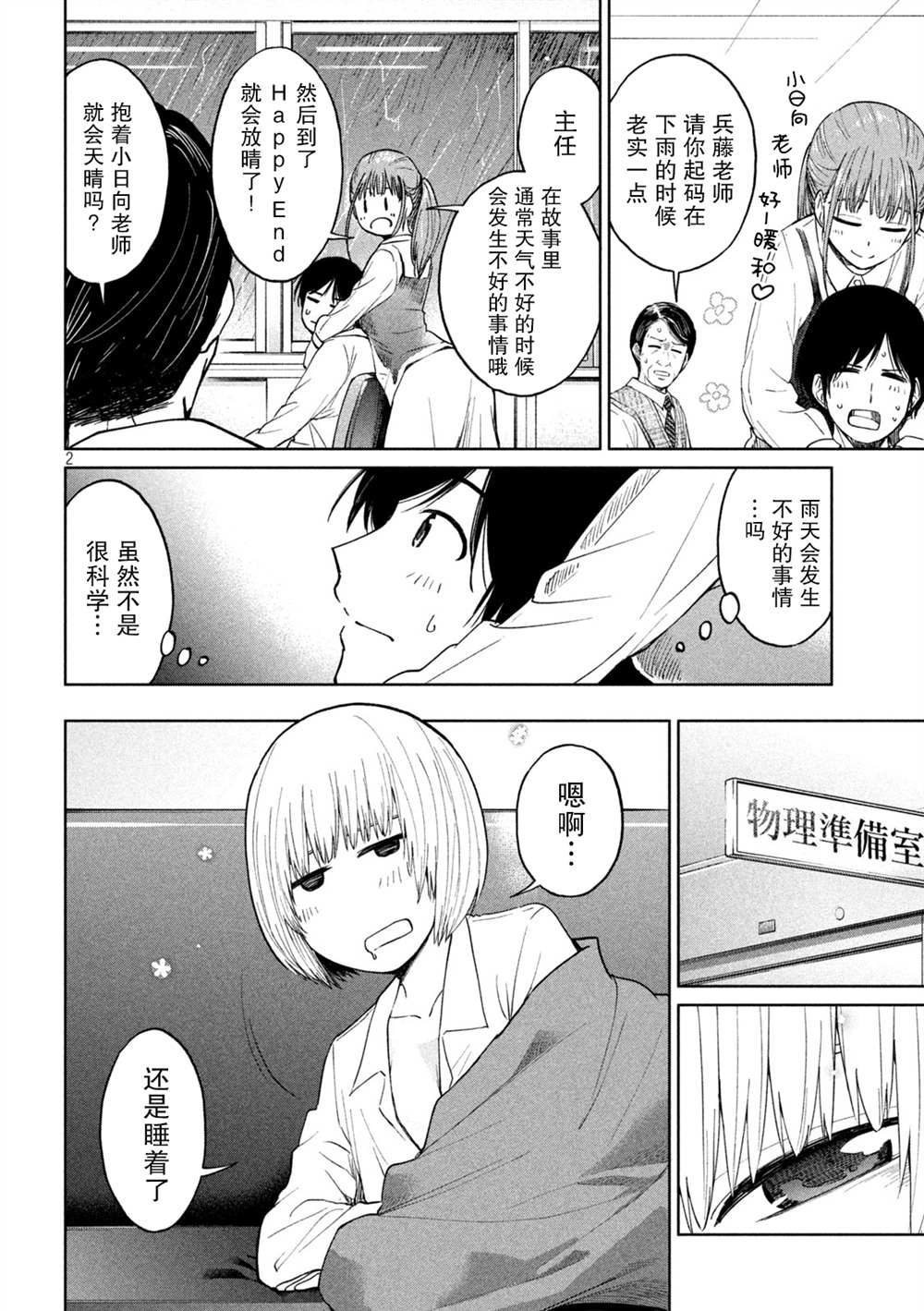 《女子学校的小向向老师》漫画最新章节第6话免费下拉式在线观看章节第【2】张图片