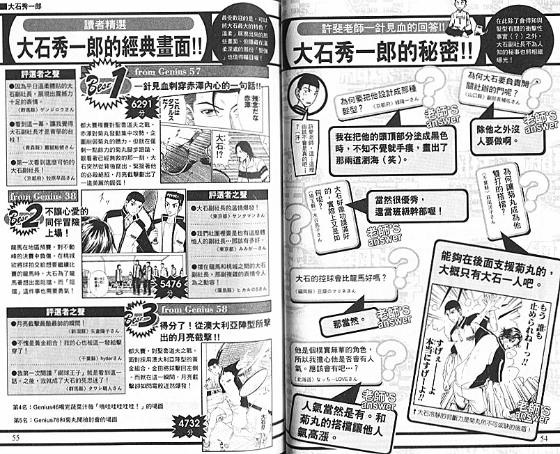 《网球王子》漫画最新章节网球王子公式FANBOOK10.5免费下拉式在线观看章节第【63】张图片