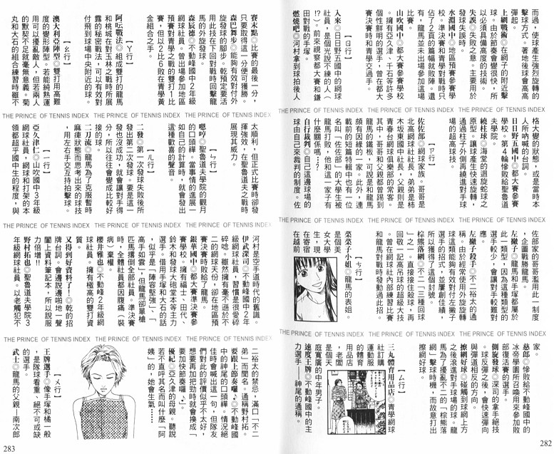 《网球王子》漫画最新章节网球王子公式FANBOOK10.5免费下拉式在线观看章节第【144】张图片