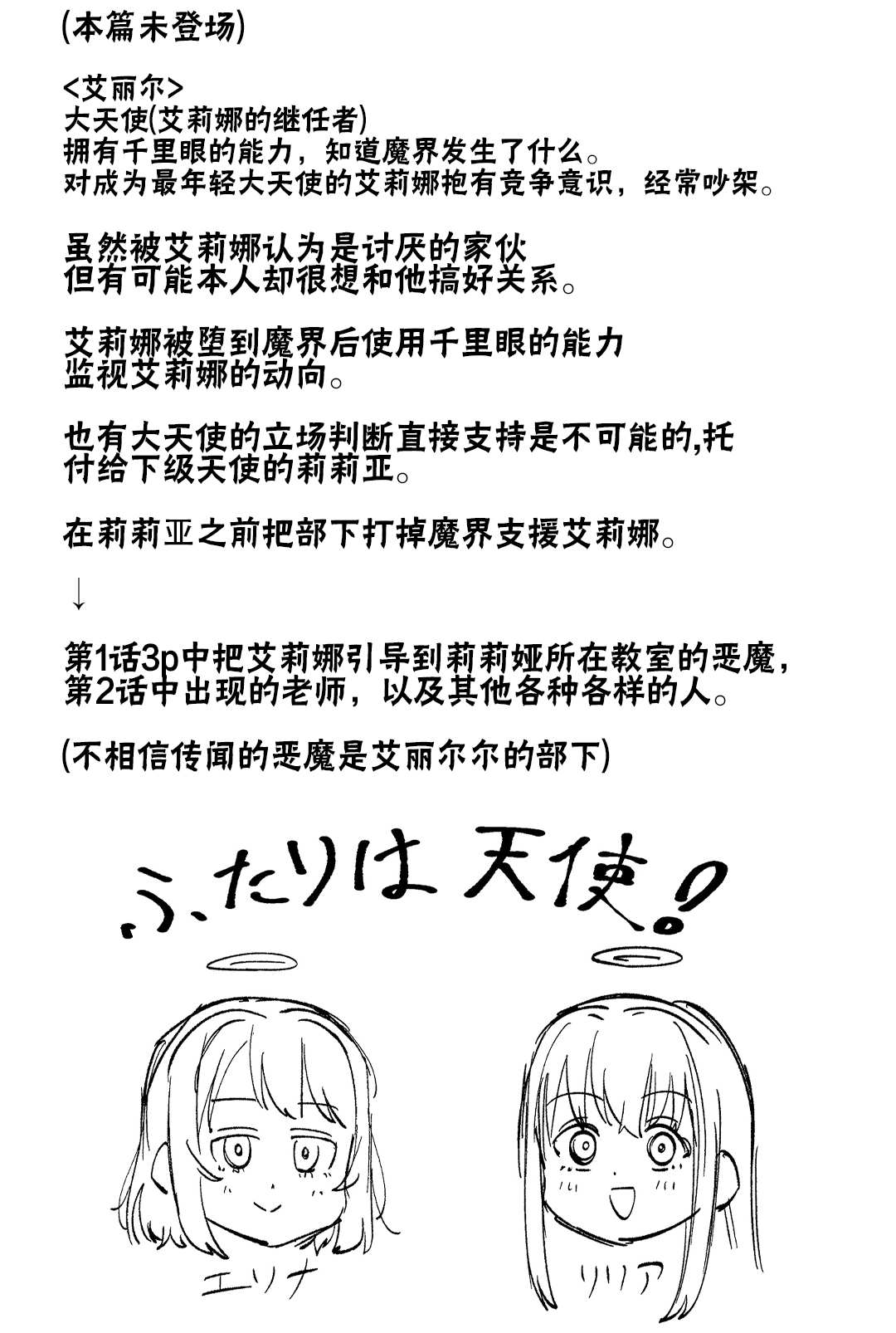 《天使降临到魔界》漫画最新章节人物和背景设定免费下拉式在线观看章节第【10】张图片