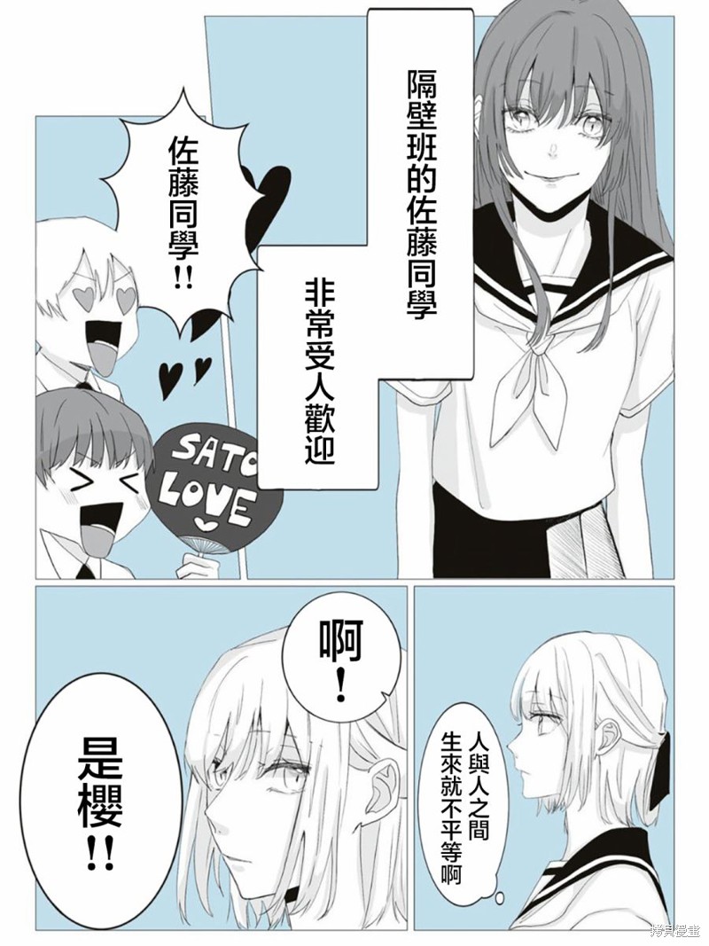 《文之助推特上的狗粮小短篇》漫画最新章节隔壁班的佐藤同学免费下拉式在线观看章节第【1】张图片