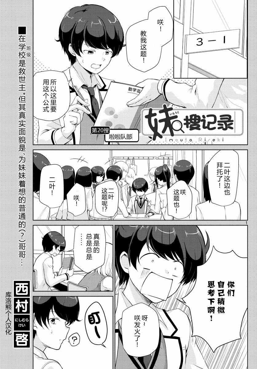 《妹搜记录》漫画最新章节第20话免费下拉式在线观看章节第【1】张图片