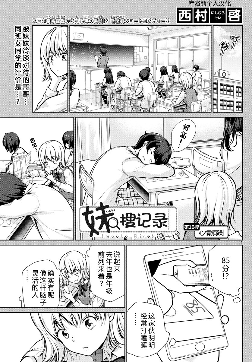 《妹搜记录》漫画最新章节第10话免费下拉式在线观看章节第【1】张图片