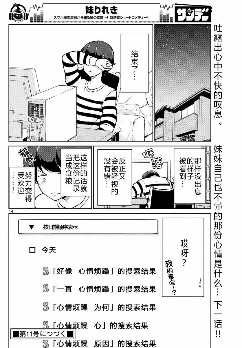 《妹搜记录》漫画最新章节第9话免费下拉式在线观看章节第【14】张图片