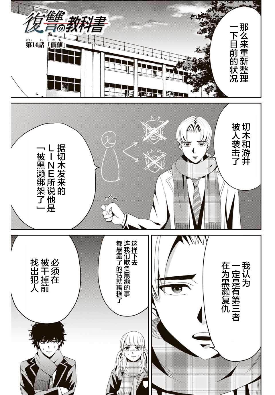 《复仇的教科书》漫画最新章节第14话 价值免费下拉式在线观看章节第【1】张图片