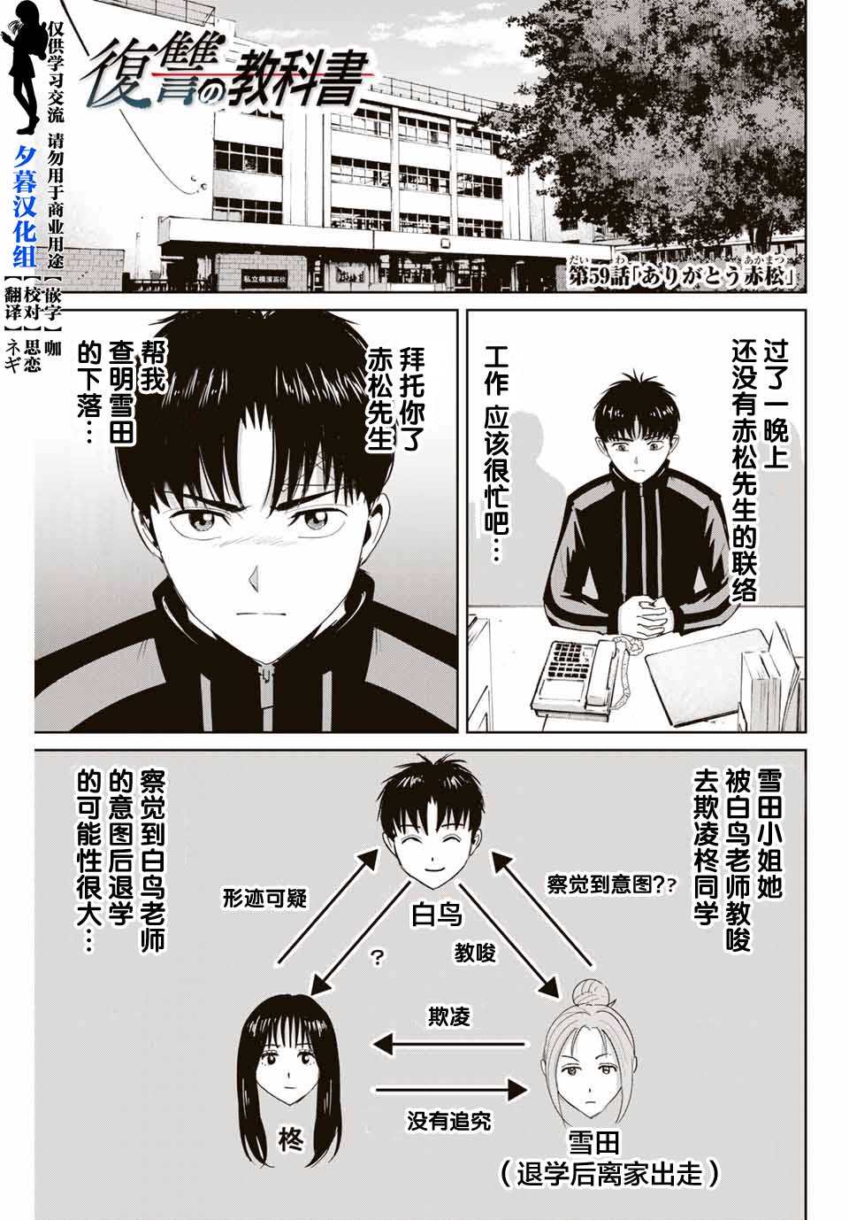 《复仇的教科书》漫画最新章节第59话免费下拉式在线观看章节第【1】张图片