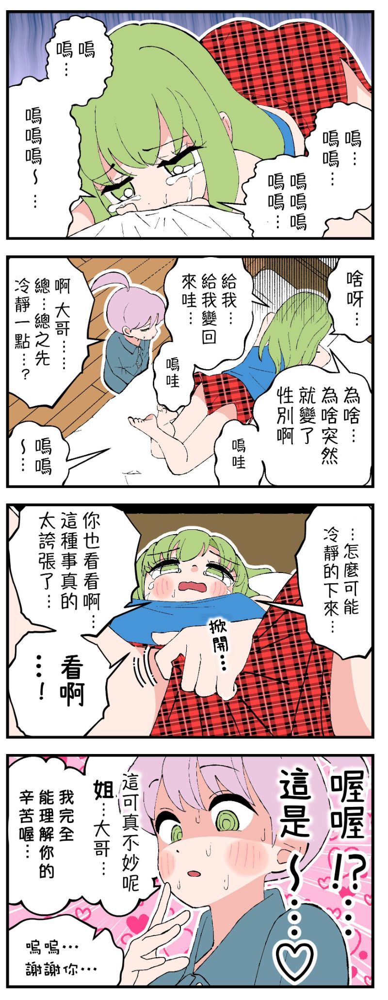 《大哥变成了女孩的四格》漫画最新章节第1-6话免费下拉式在线观看章节第【6】张图片