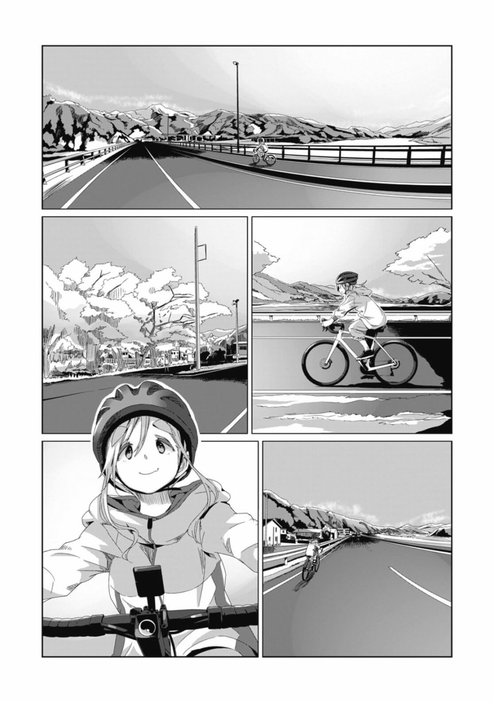 《摇曳露营△》漫画最新章节第75话 骑上自行车去那边转一转免费下拉式在线观看章节第【15】张图片