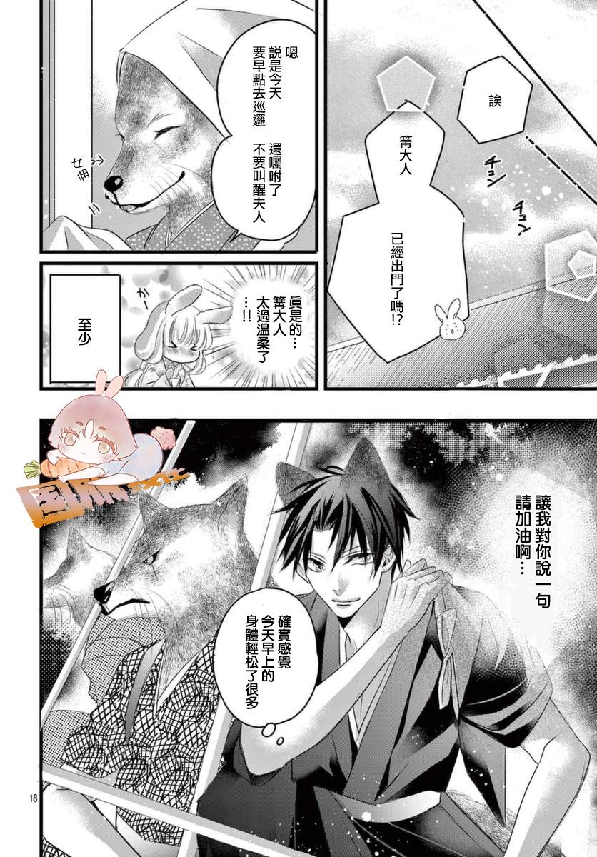 《狼族长与笨手笨脚的兔妻子》漫画最新章节第4话免费下拉式在线观看章节第【19】张图片