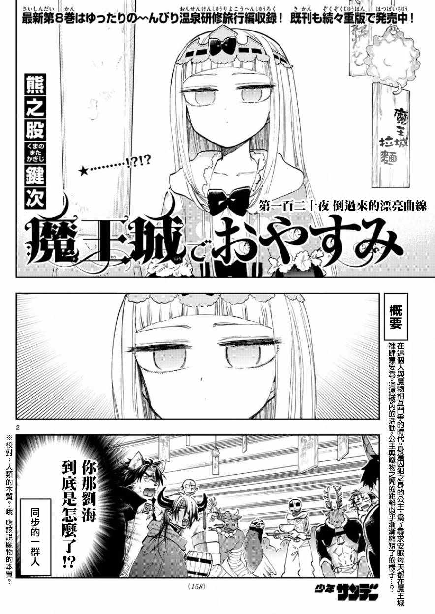 《在魔王城说晚安》漫画最新章节第120话 倒过来的漂亮曲线免费下拉式在线观看章节第【2】张图片