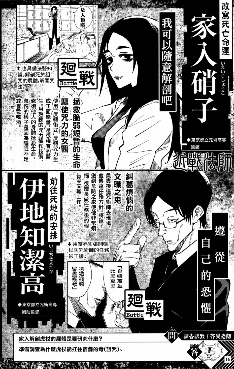 《咒术回战》漫画最新章节最速角色书免费下拉式在线观看章节第【15】张图片