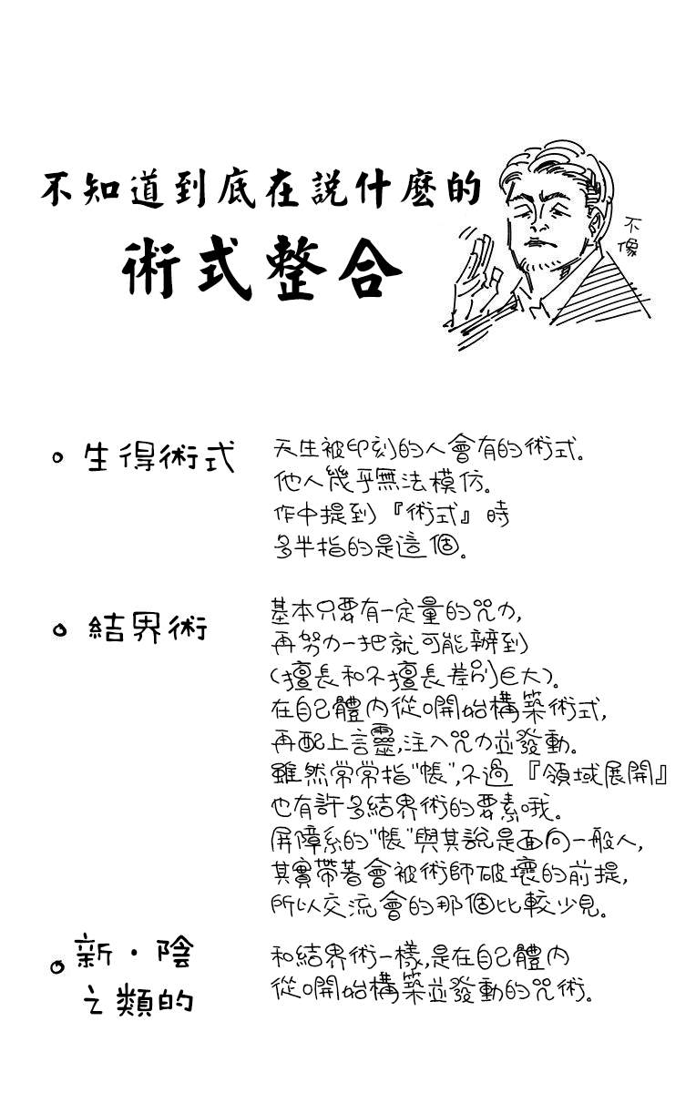 《咒术回战》漫画最新章节10卷附录免费下拉式在线观看章节第【7】张图片