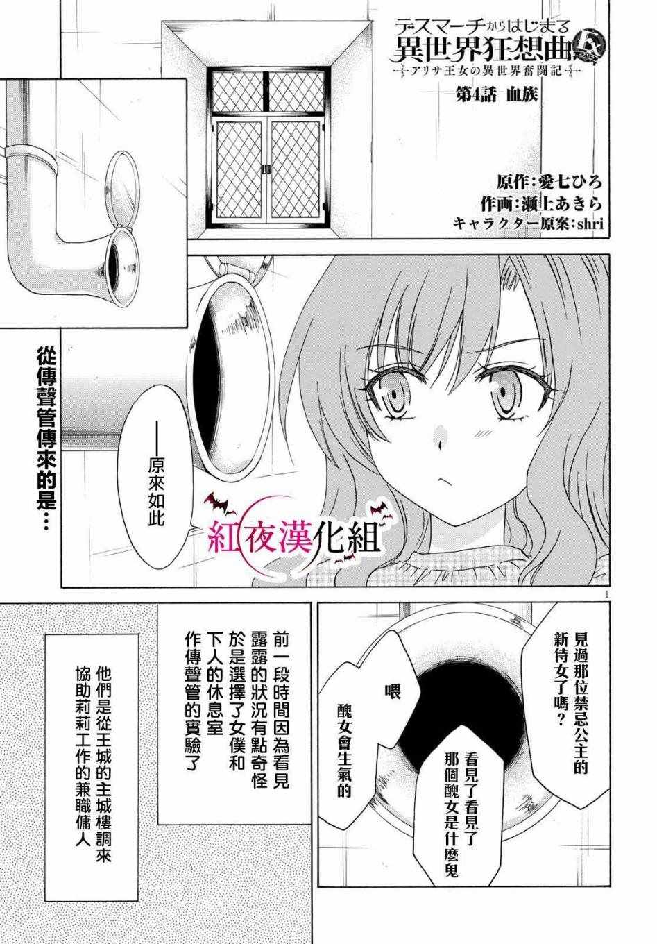 《亚里沙王女的异世界奋斗记》漫画最新章节第4话免费下拉式在线观看章节第【1】张图片