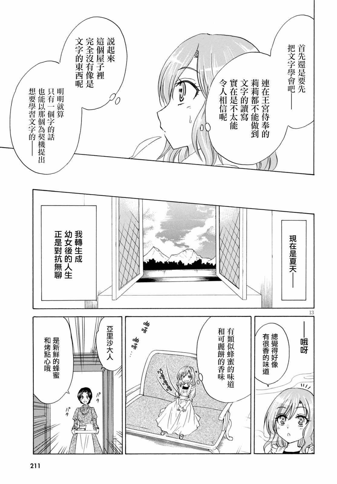 《亚里沙王女的异世界奋斗记》漫画最新章节第2话免费下拉式在线观看章节第【13】张图片