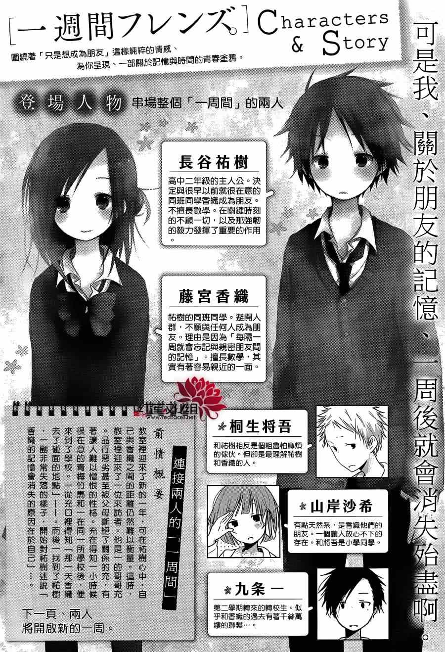 《一周的朋友》漫画最新章节第32话免费下拉式在线观看章节第【1】张图片