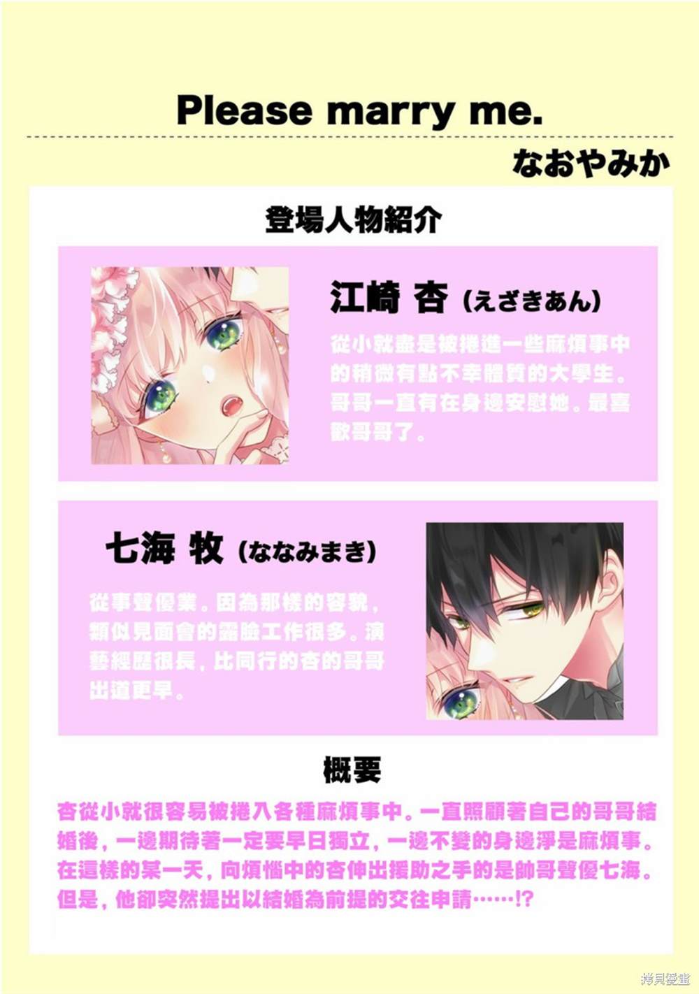 《Please marry me》漫画最新章节第2话免费下拉式在线观看章节第【2】张图片