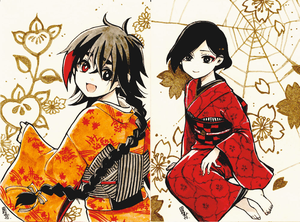 《野野山女学院虫组的秘密》漫画最新章节新年贺图免费下拉式在线观看章节第【2】张图片