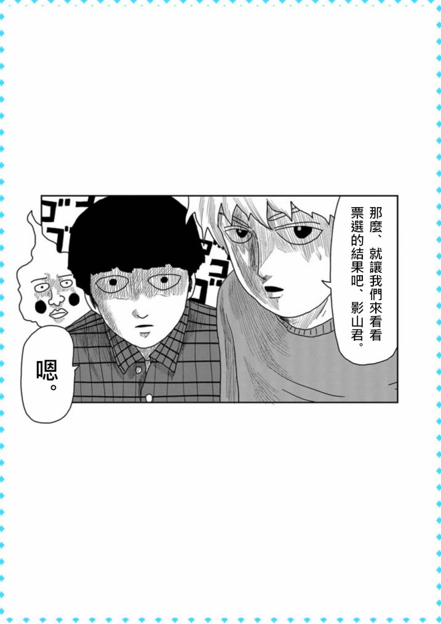 《灵能百分百》漫画最新章节外传：第15话  特别篇11t恤总选举结果发表!!!免费下拉式在线观看章节第【4】张图片