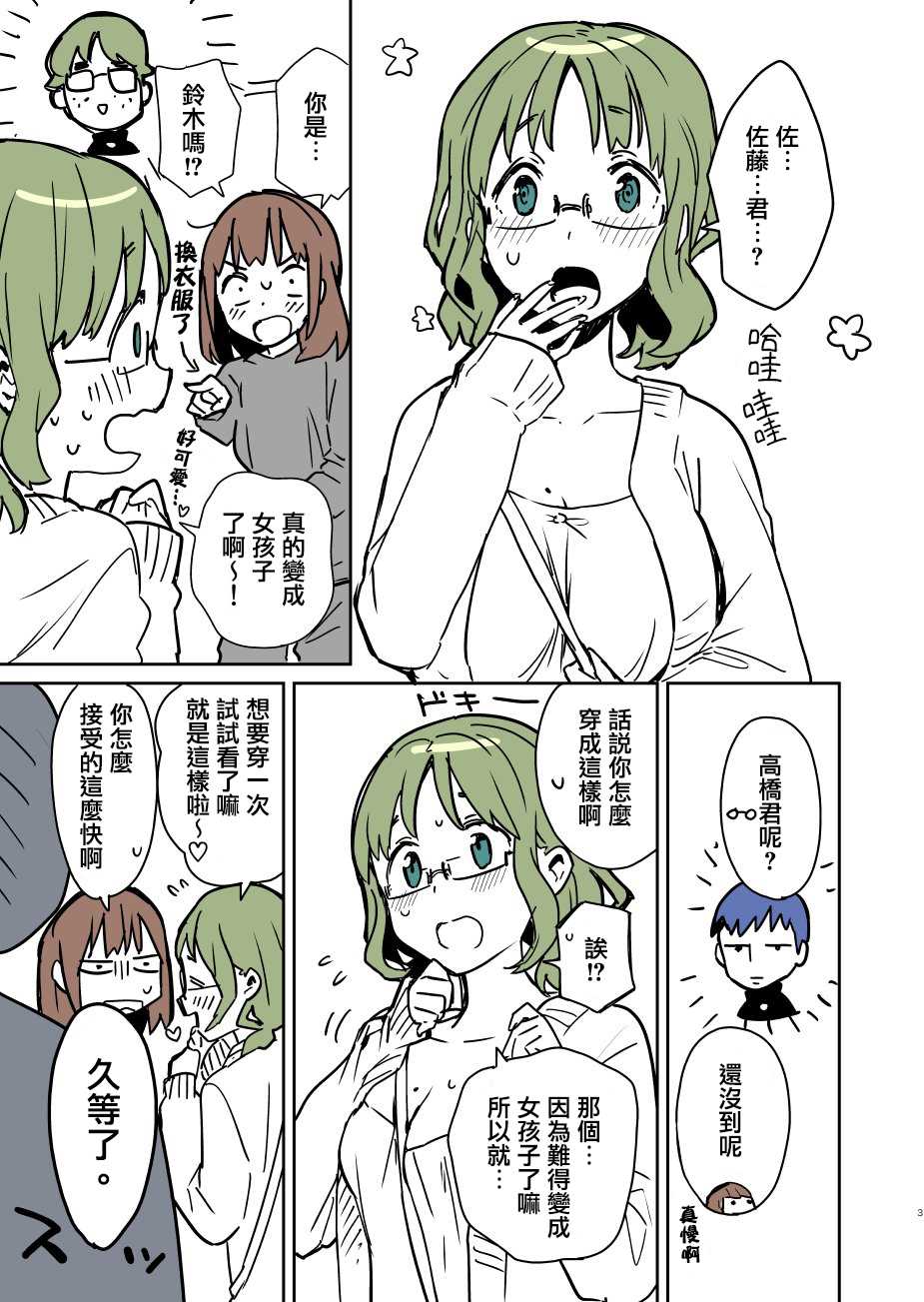 《早上起来之后变成了女孩子的男子高中生的故事》漫画最新章节第1话免费下拉式在线观看章节第【3】张图片