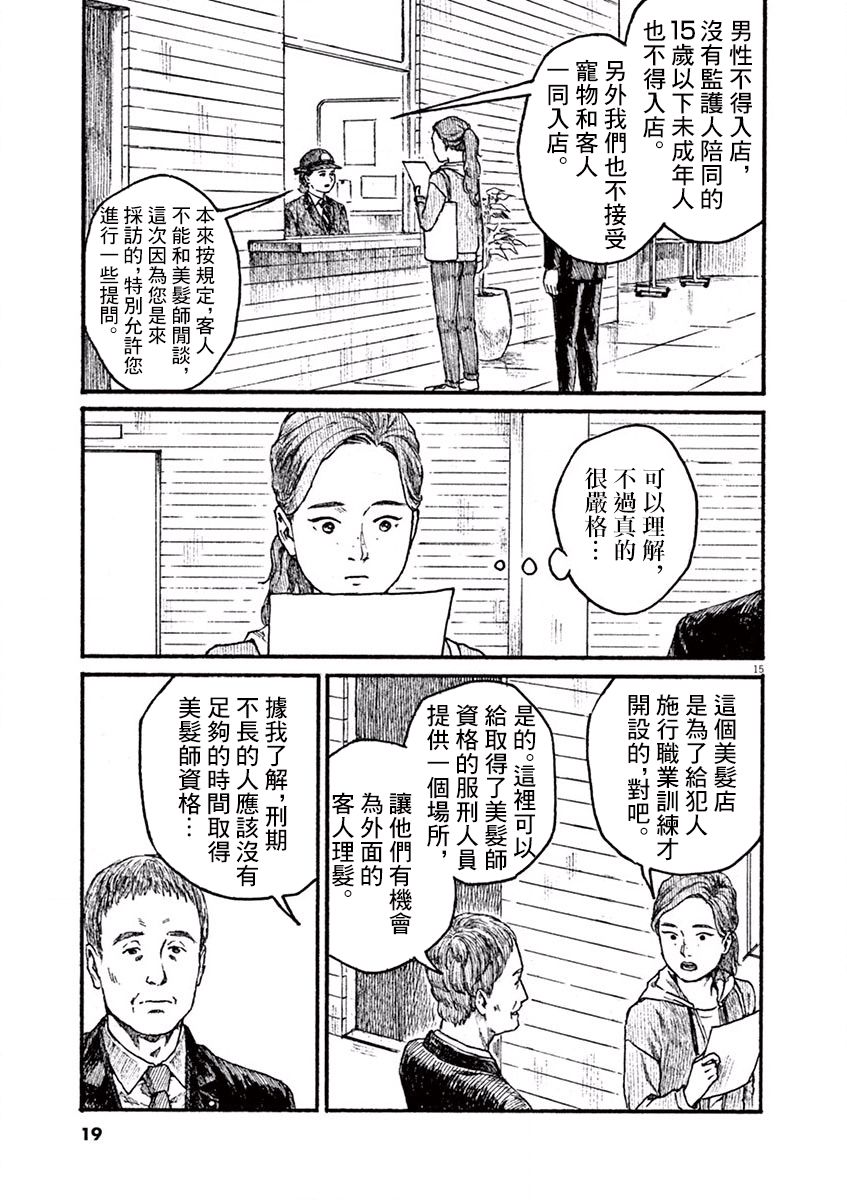 《高墙里的美发店》漫画最新章节第1话 芦原志穗免费下拉式在线观看章节第【18】张图片