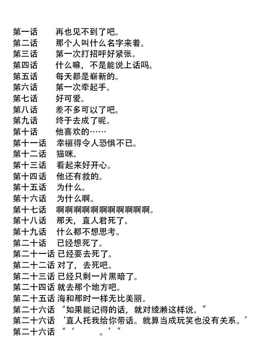 《不可能游戏》漫画最新章节第0话 目录免费下拉式在线观看章节第【2】张图片