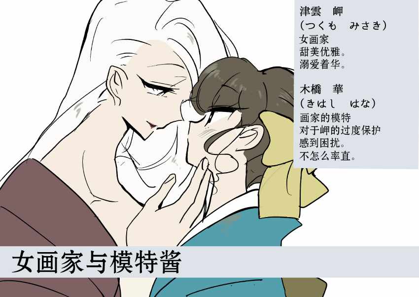《年岁差百合漫画集》漫画最新章节女画家和模特酱免费下拉式在线观看章节第【2】张图片