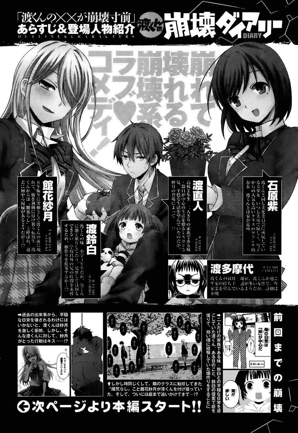 《渡君的XX即将崩坏》漫画最新章节第2话免费下拉式在线观看章节第【1】张图片